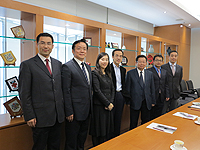 CUHK representatives welcomes the delegation from Communication University of China